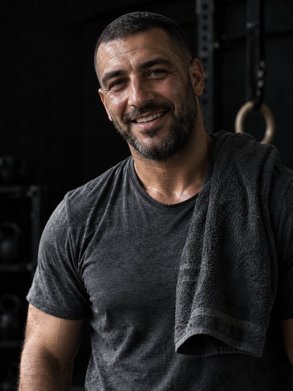 Portrait de Karim, coach du studio
